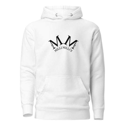 ein weißes Hoodie mit dem m-Logo darauf